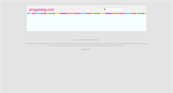 Desktop Screenshot of progaming.com