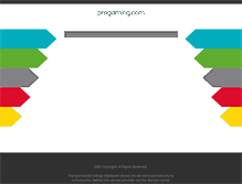 Tablet Screenshot of progaming.com